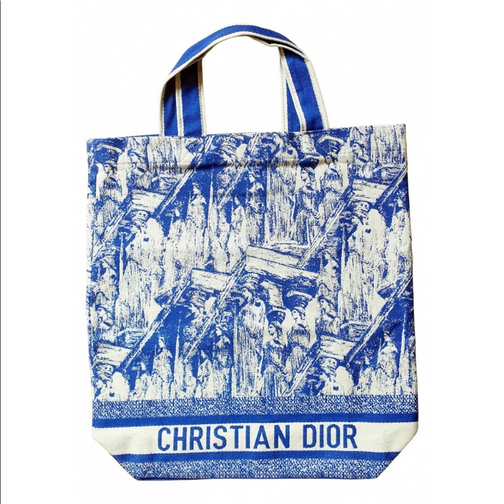 Dior Blue and White Christian Dior Toile Tote